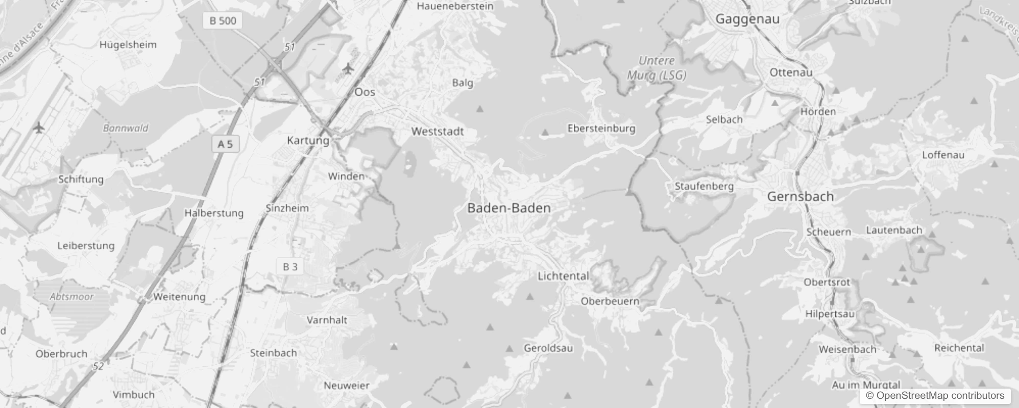 Bild von Stadtteile in Baden-Baden