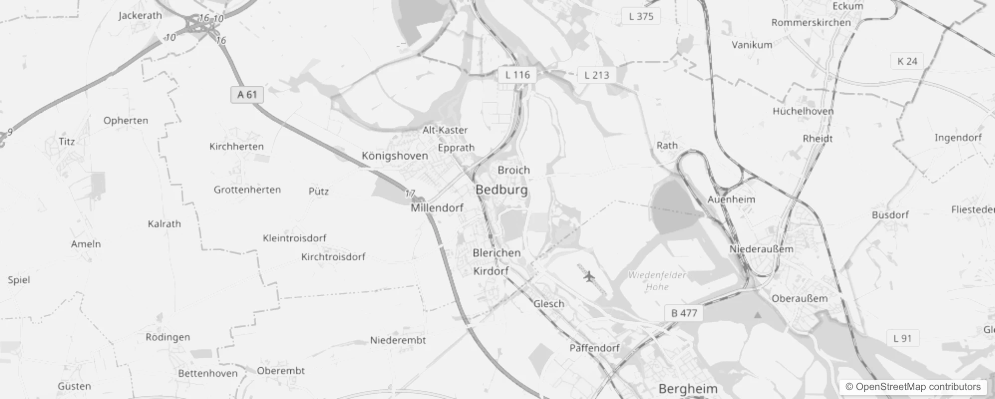 Bild von Stadtteile in Bedburg