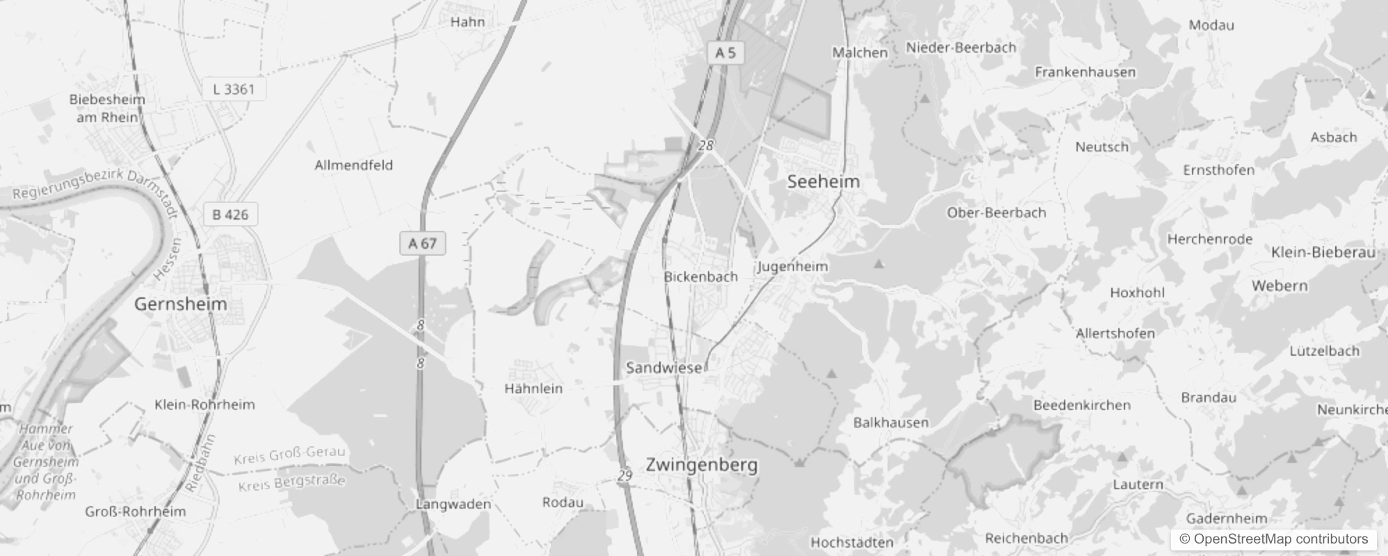 Bild von Stadtteile in Bickenbach