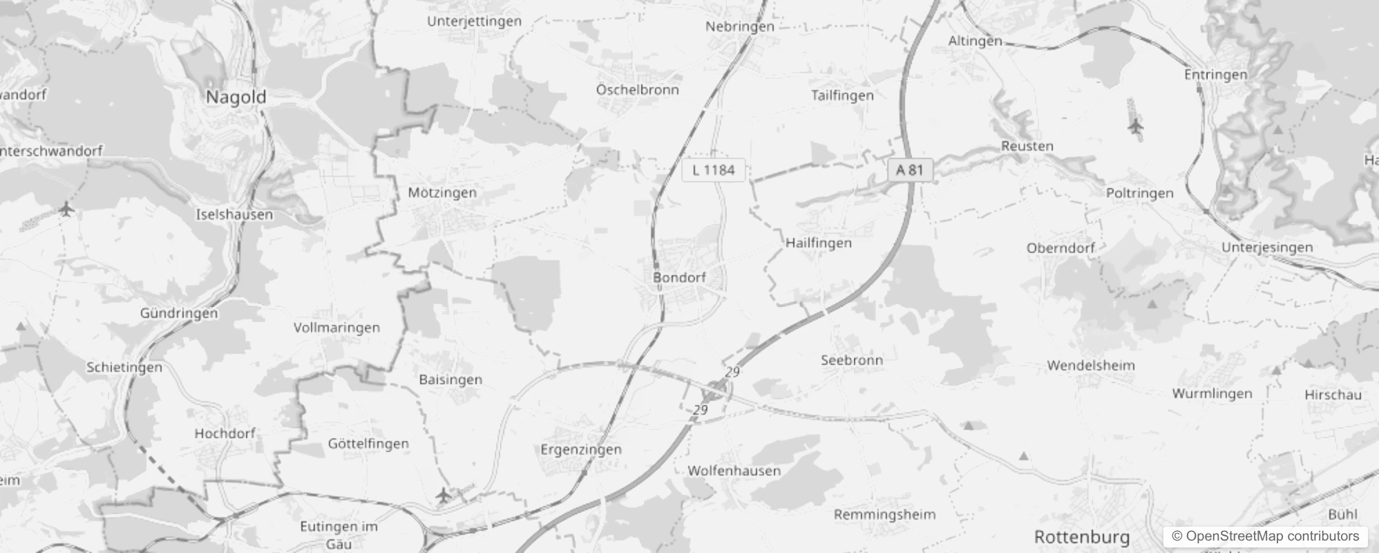 Bild von Stadtteile in Bondorf