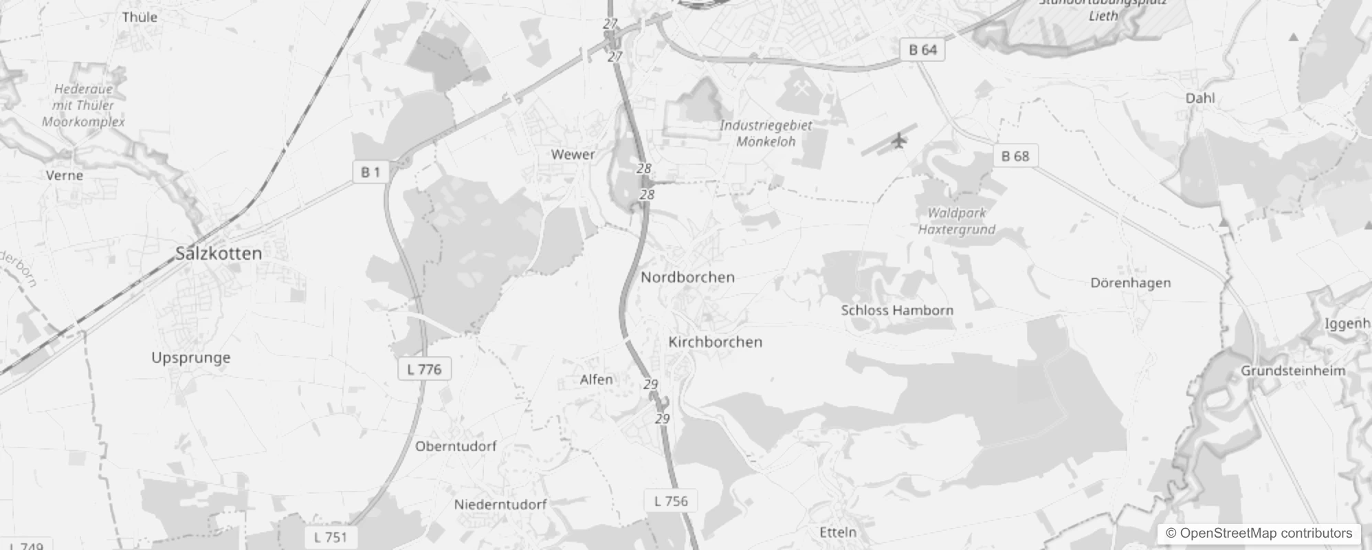 Bild von Stadtteile in Borchen