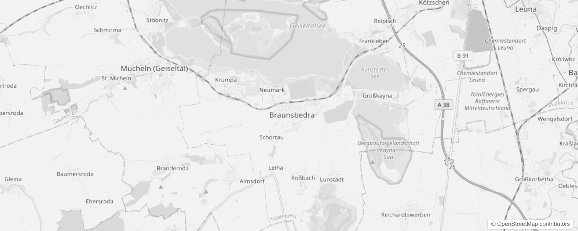 Bild von Stadtteile in Braunsbedra