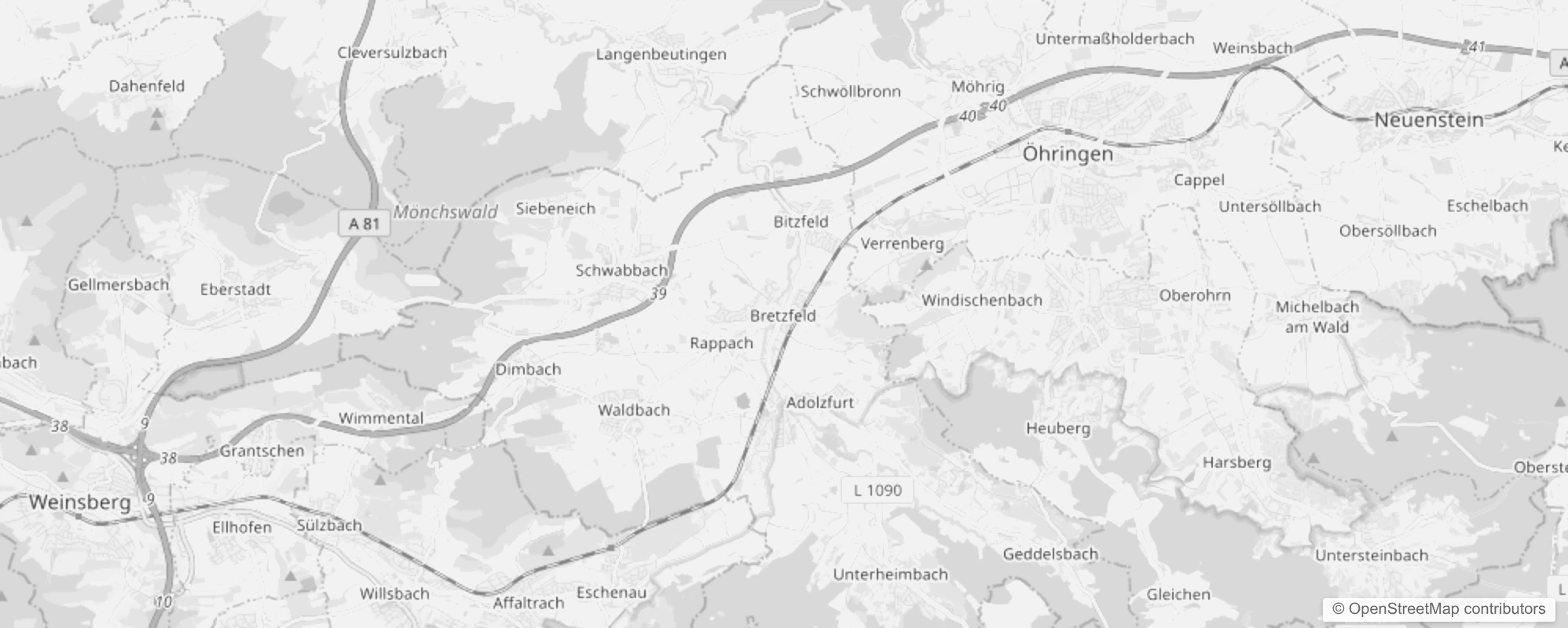 Bild von Stadtteile in Bretzfeld