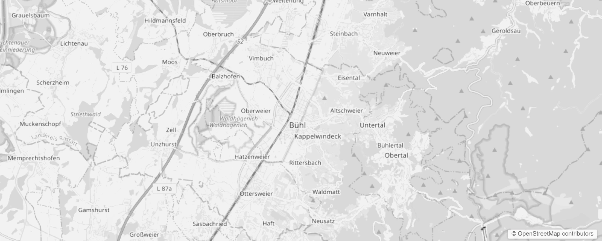 Bild von Stadtteile in Bühl