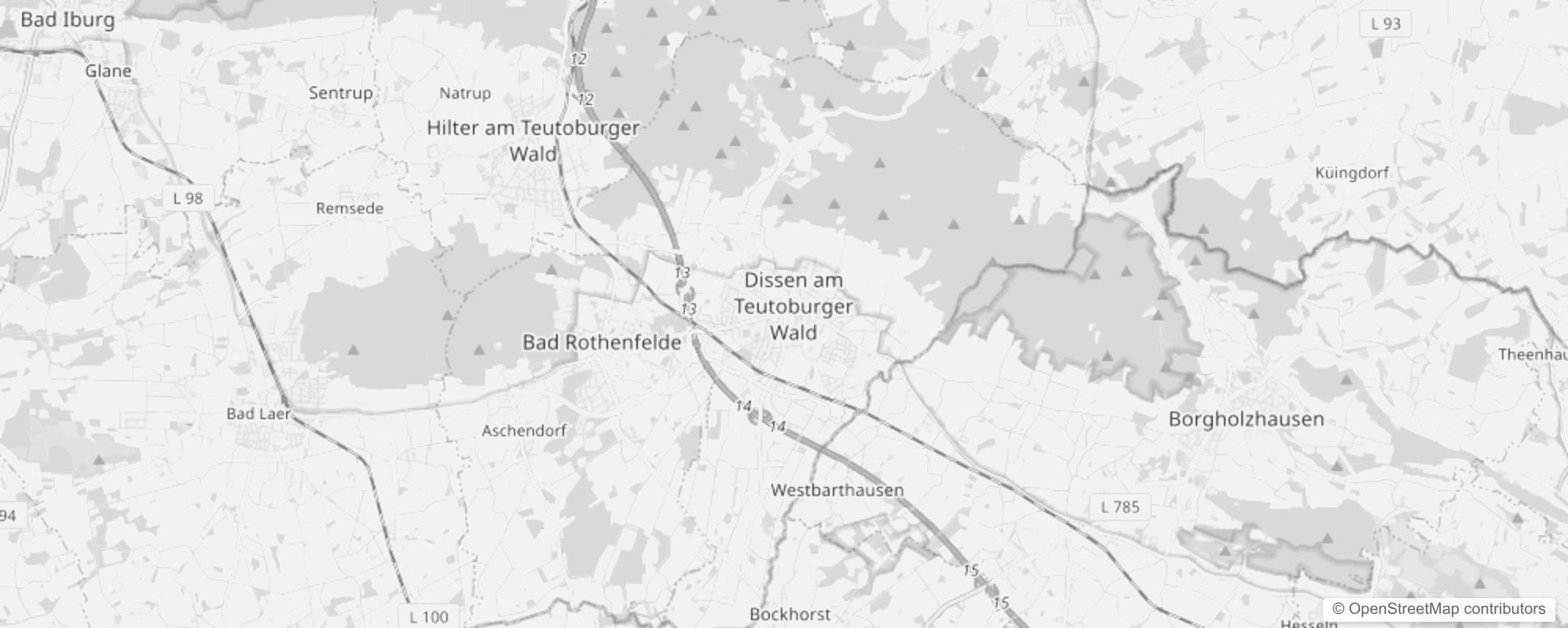 Bild von Stadtteile in Dissen am Teutoburger Wald