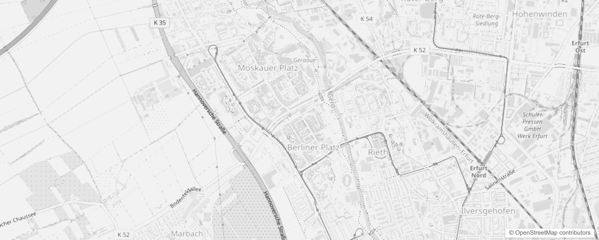 Bild von Erfurt Moskauer & Berliner Platz/Gispersl.