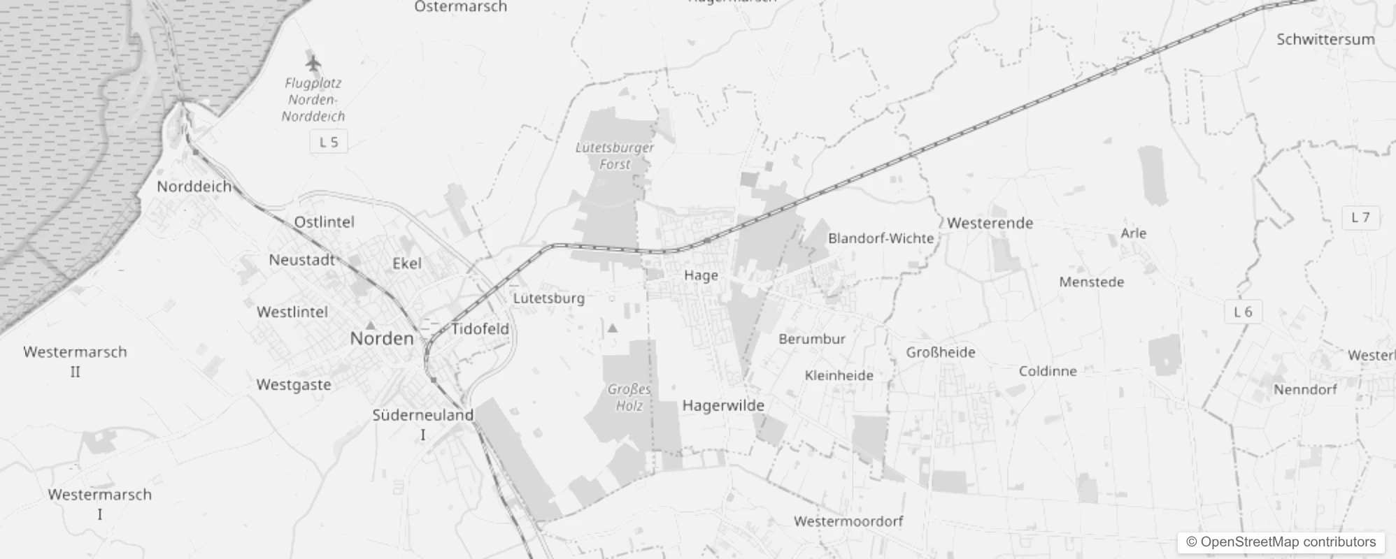 Bild von Stadtteile in Hage