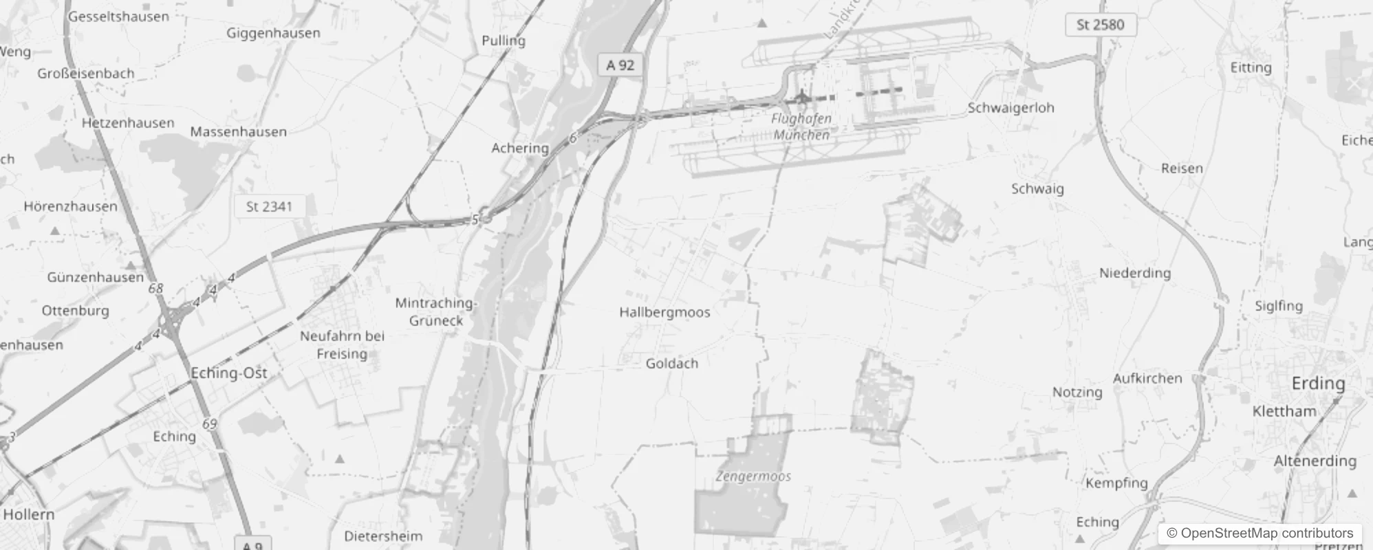 Bild von Stadtteile in Hallbergmoos