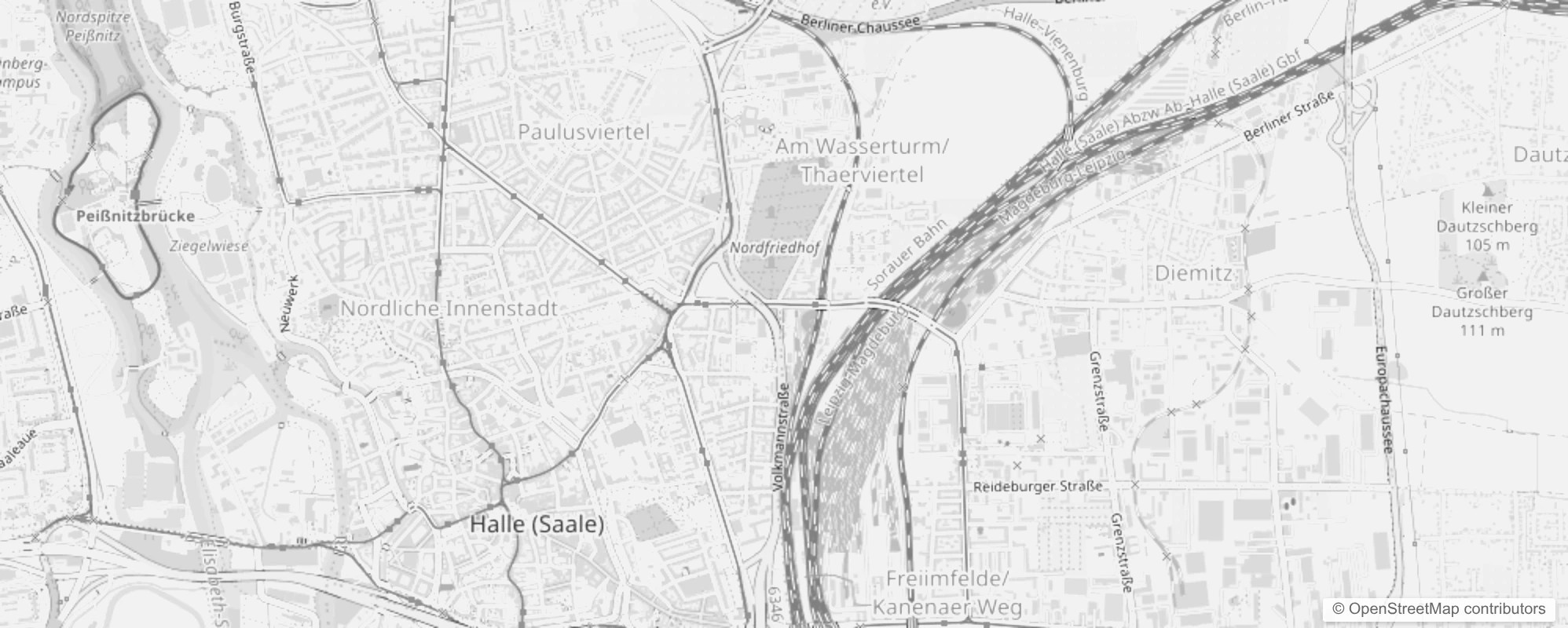 Bild von Halle (Saale) Gebiet der DB