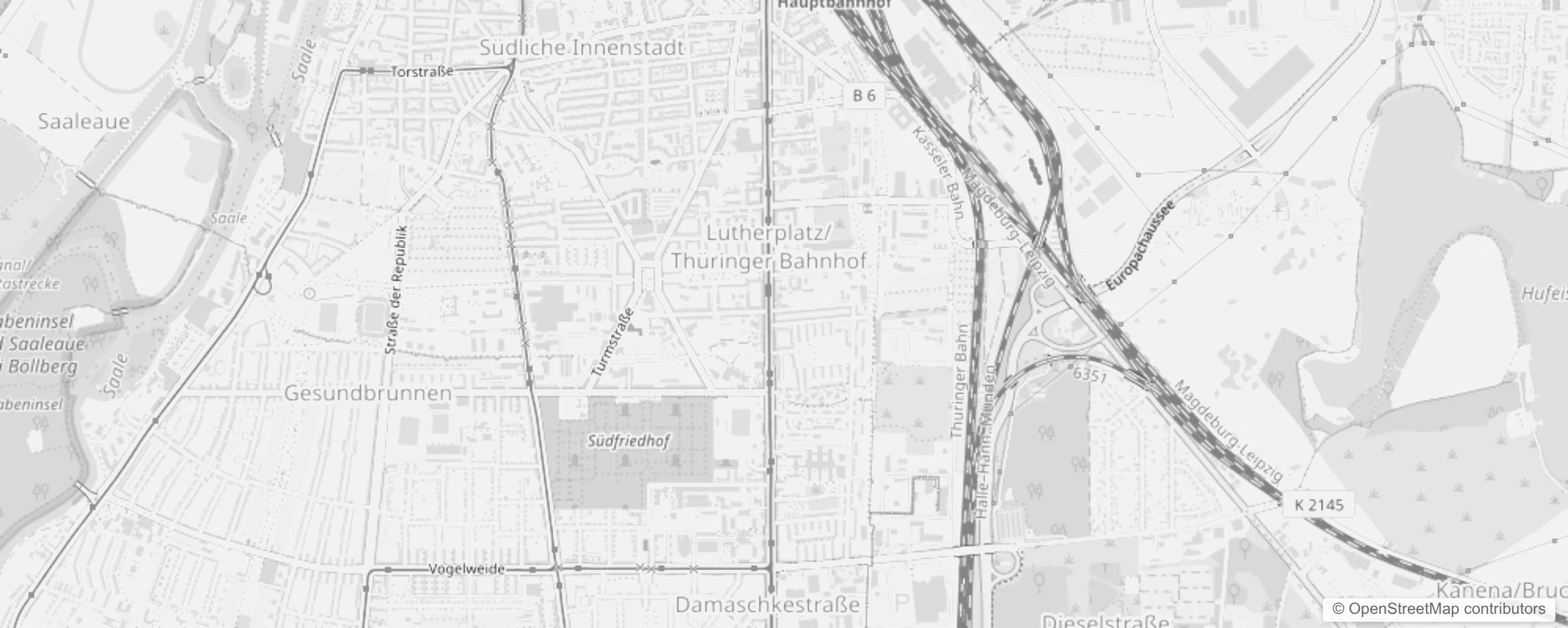 Bild von Halle (Saale) Lutherplatz/Thüringer Bahnhof