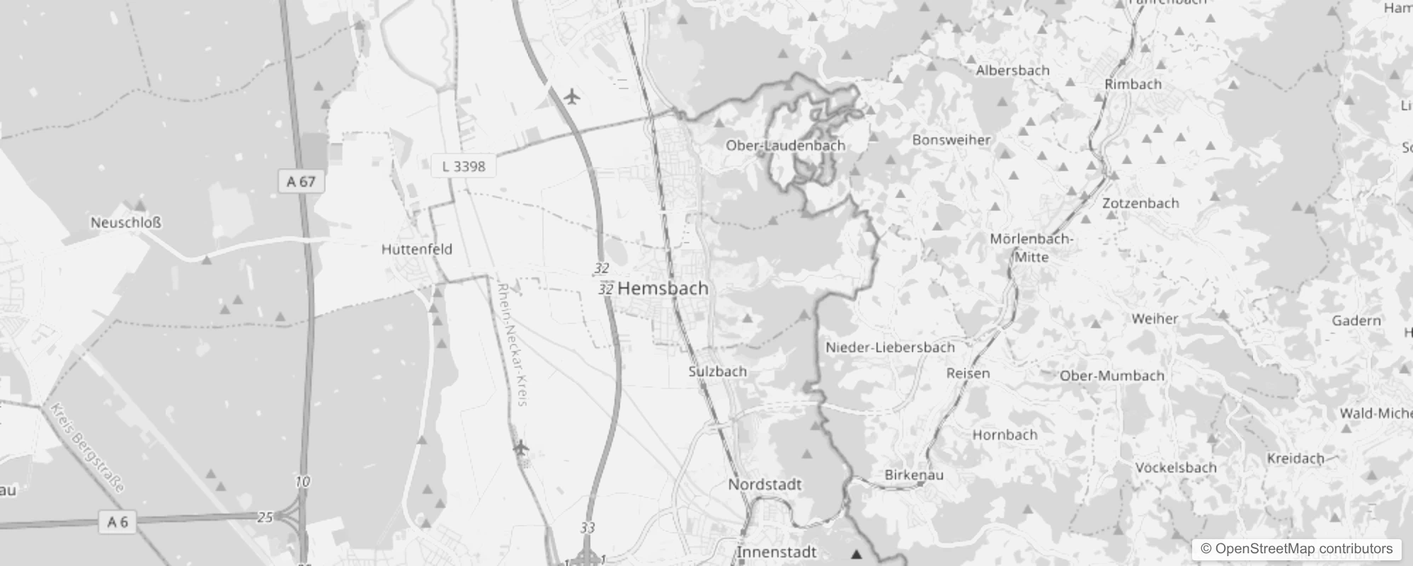 Bild von Stadtteile in Hemsbach