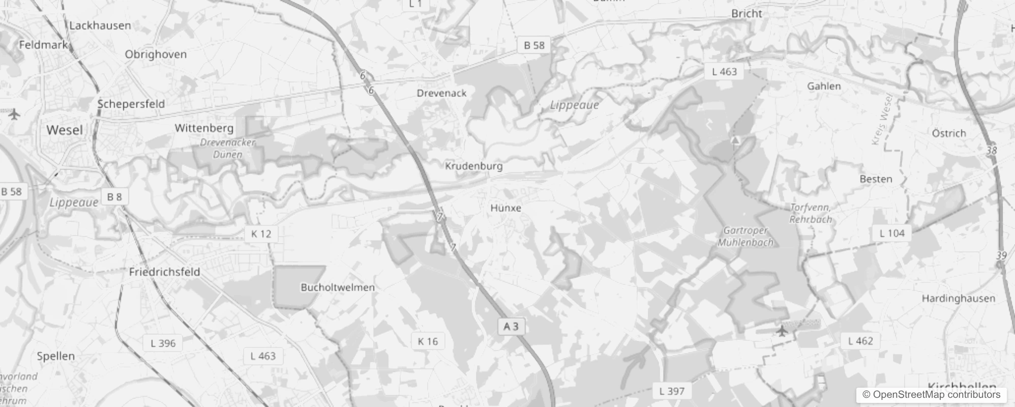 Bild von Stadtteile in Hünxe