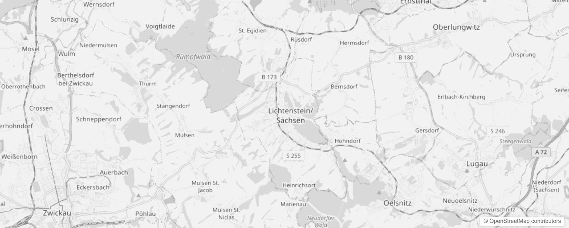 Bild von Stadtteile in Lichtenstein/Sa.