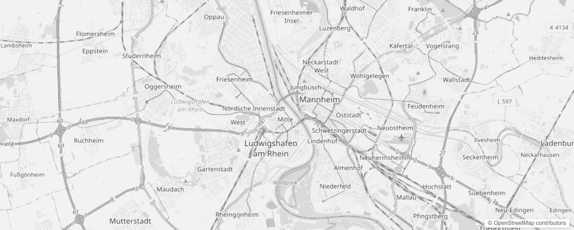 Bild von Stadtteile in Ludwigshafen am Rhein