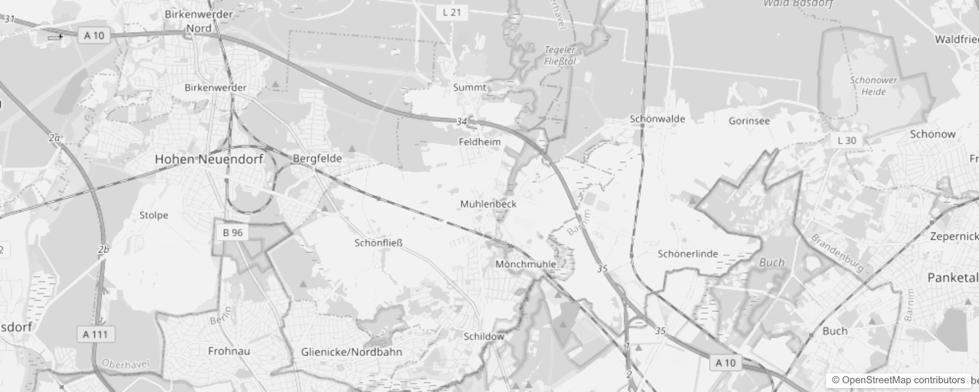 Bild von Stadtteile in Mühlenbecker Land