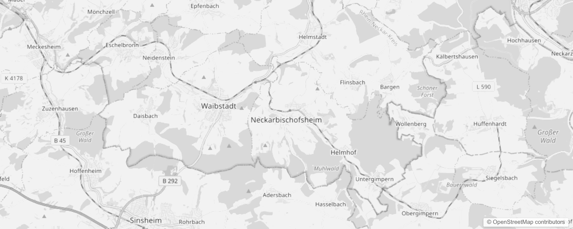 Bild von Stadtteile in Neckarbischofsheim