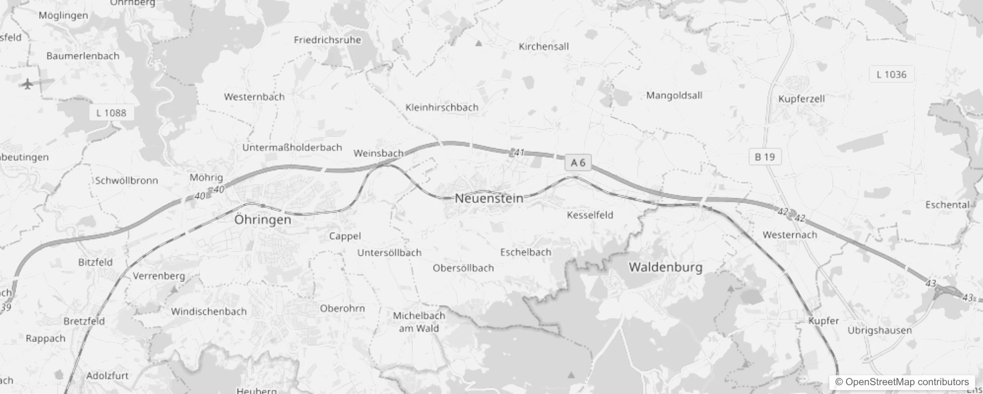 Bild von Stadtteile in Neuenstein