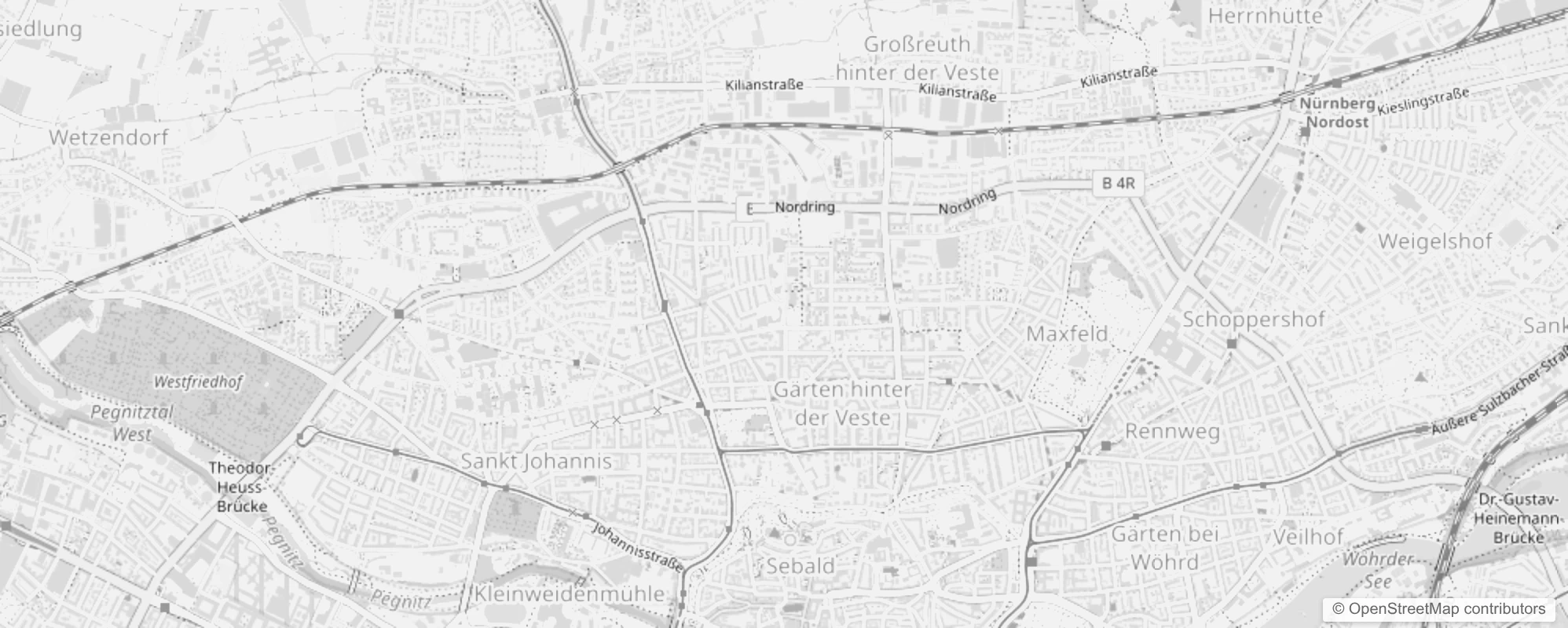 Bild von Nürnberg Gärten hinter der Veste