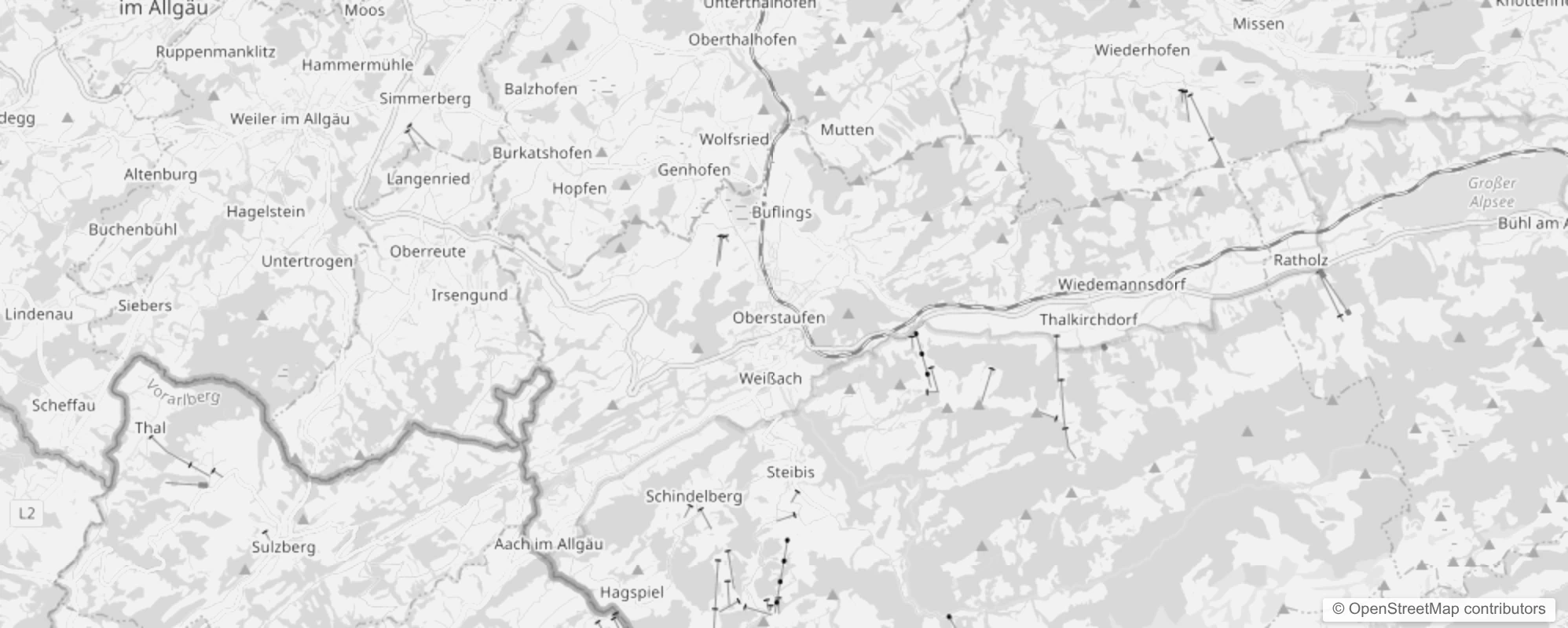 Bild von Stadtteile in Oberstaufen