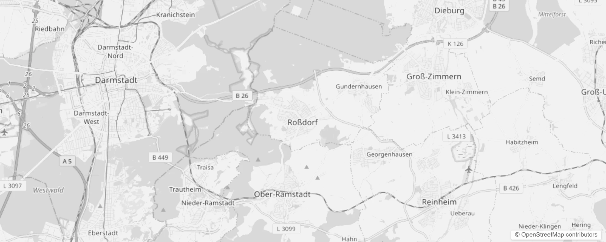 Bild von Stadtteile in Roßdorf