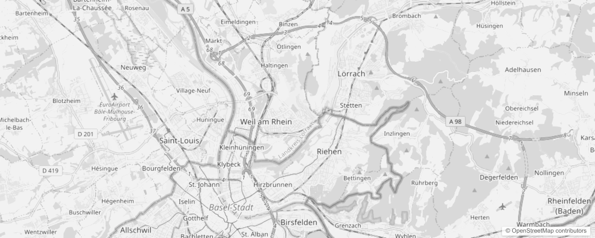 Bild von Stadtteile in Weil am Rhein